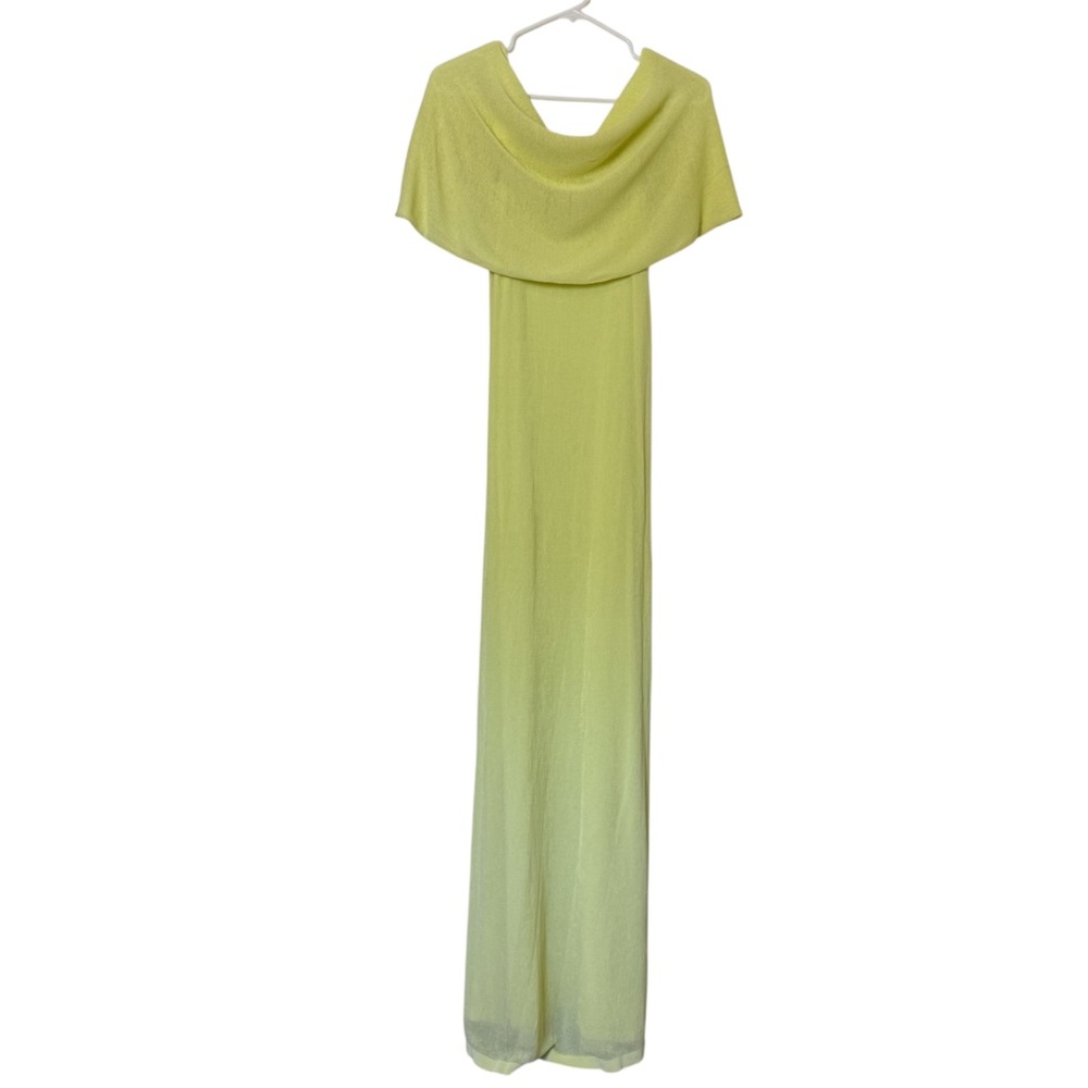 Zara Knit Maxi Dress Light Yellow Size M